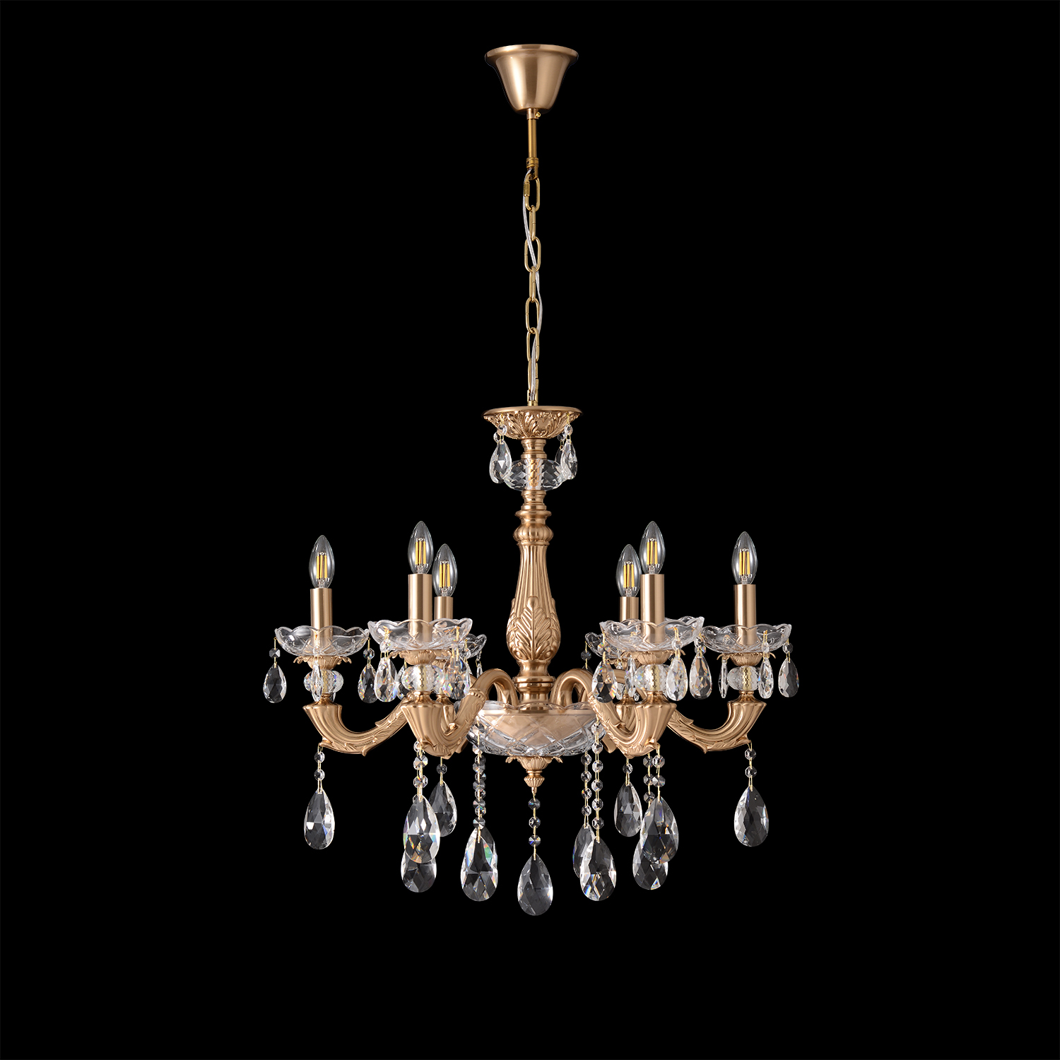 Люстра Crystal Lux ELIZABETH SP6 BRASS