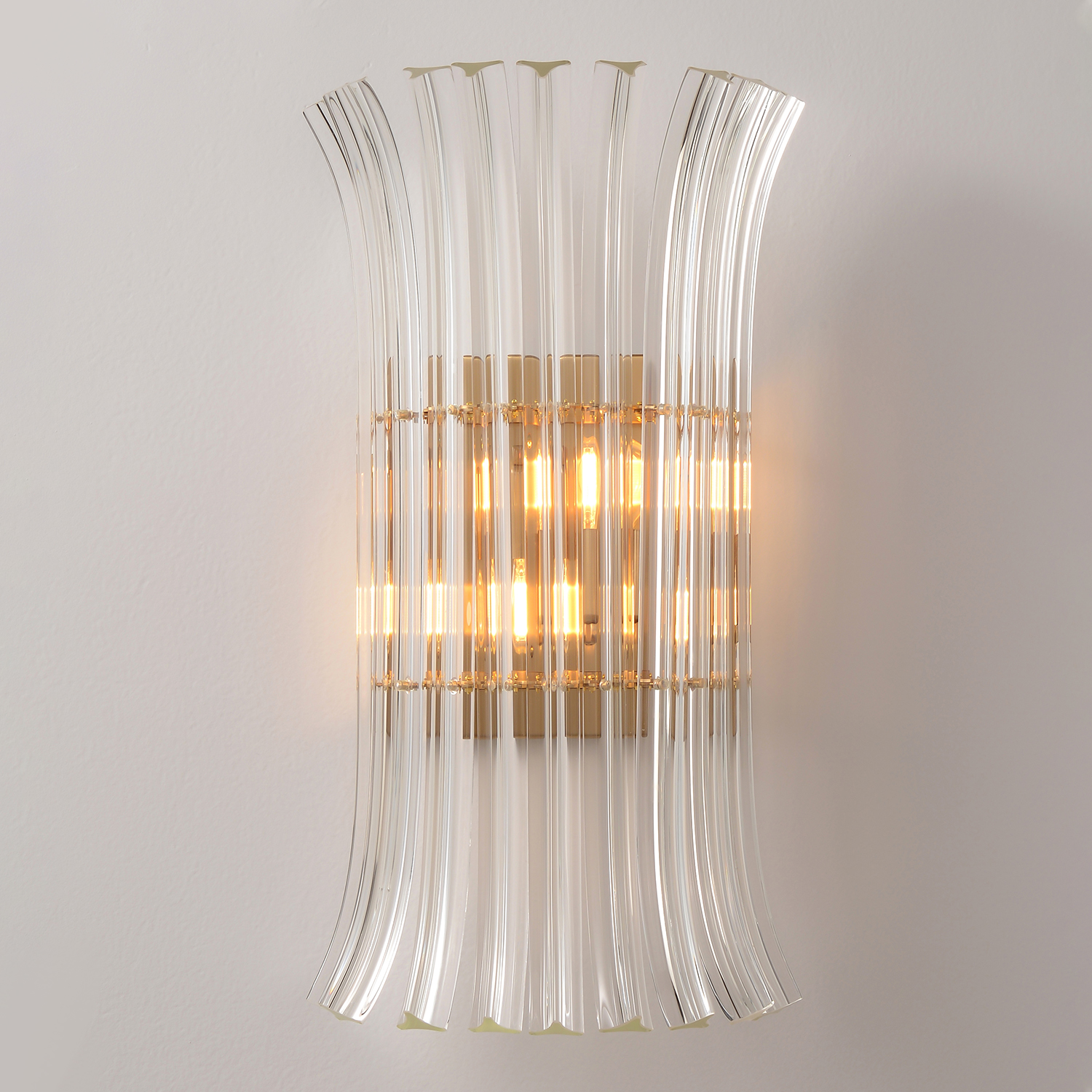 Бра Crystal Lux CASCADA AP2 BRASS