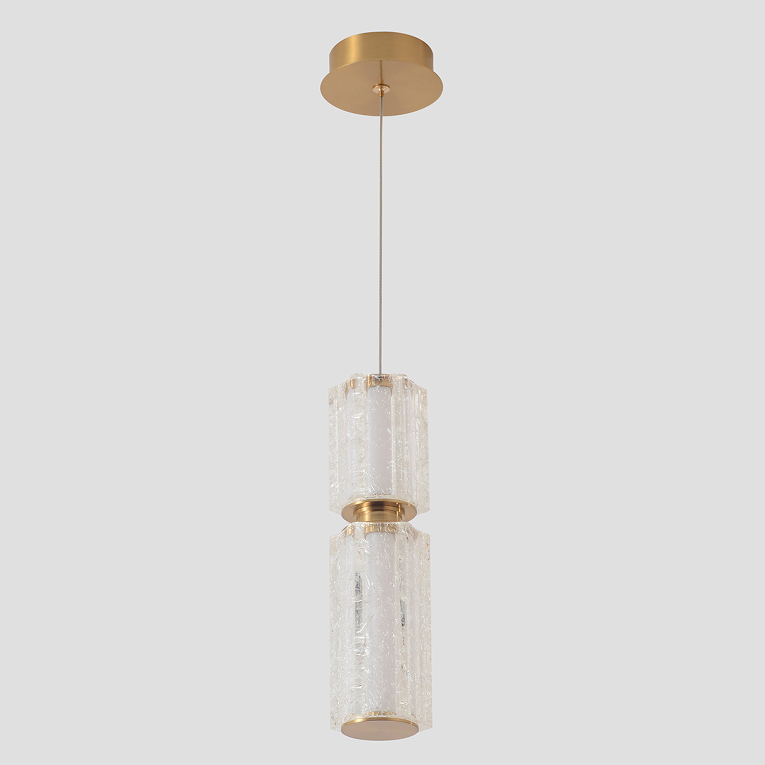Светильник подвесной Crystal Lux ANTIQUE SP23W LED BRASS
