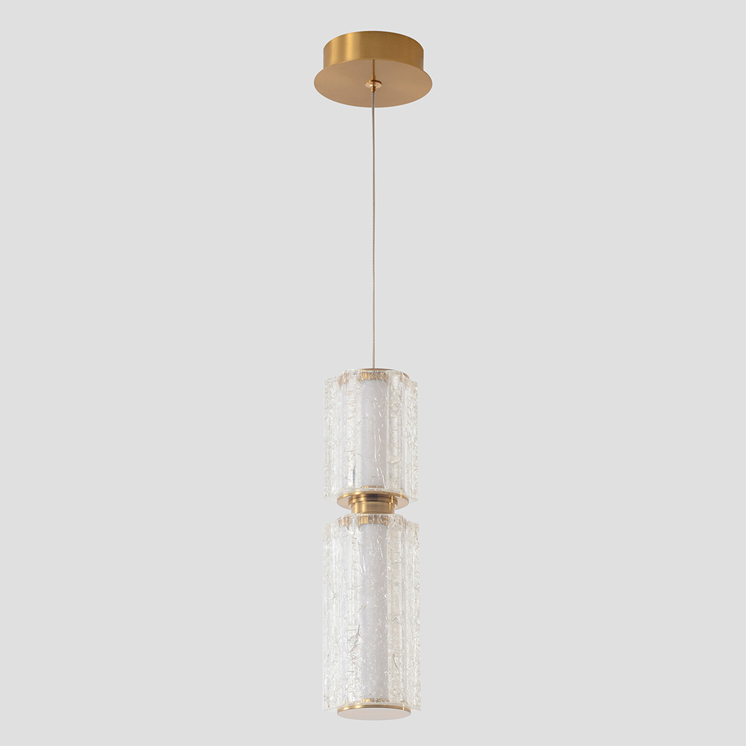 Светильник подвесной Crystal Lux ANTIQUE SP23W LED BRASS