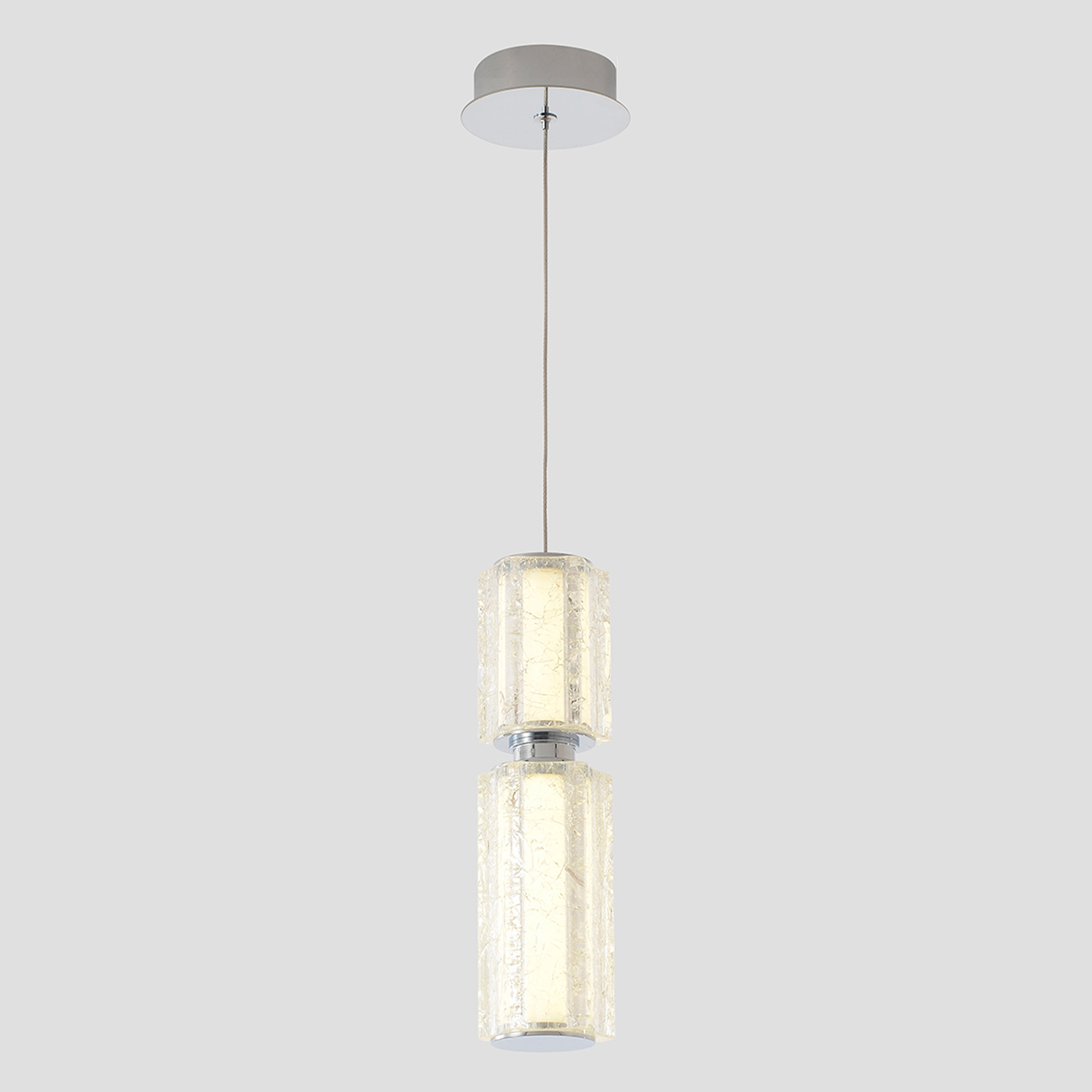 Светильник подвесной Crystal Lux ANTIQUE SP23W LED CHROME