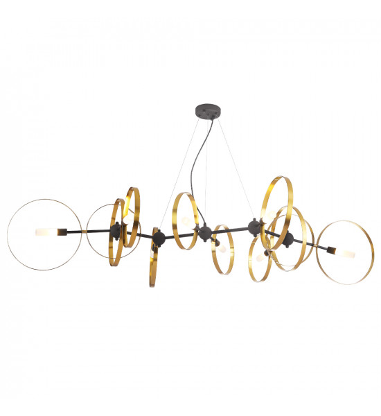 Люстра Crystal Lux ARMONICA SP8 BLACK/BRASS V2