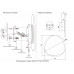Бра Crystal Lux BILBAO AP10W LED D300 WHITE