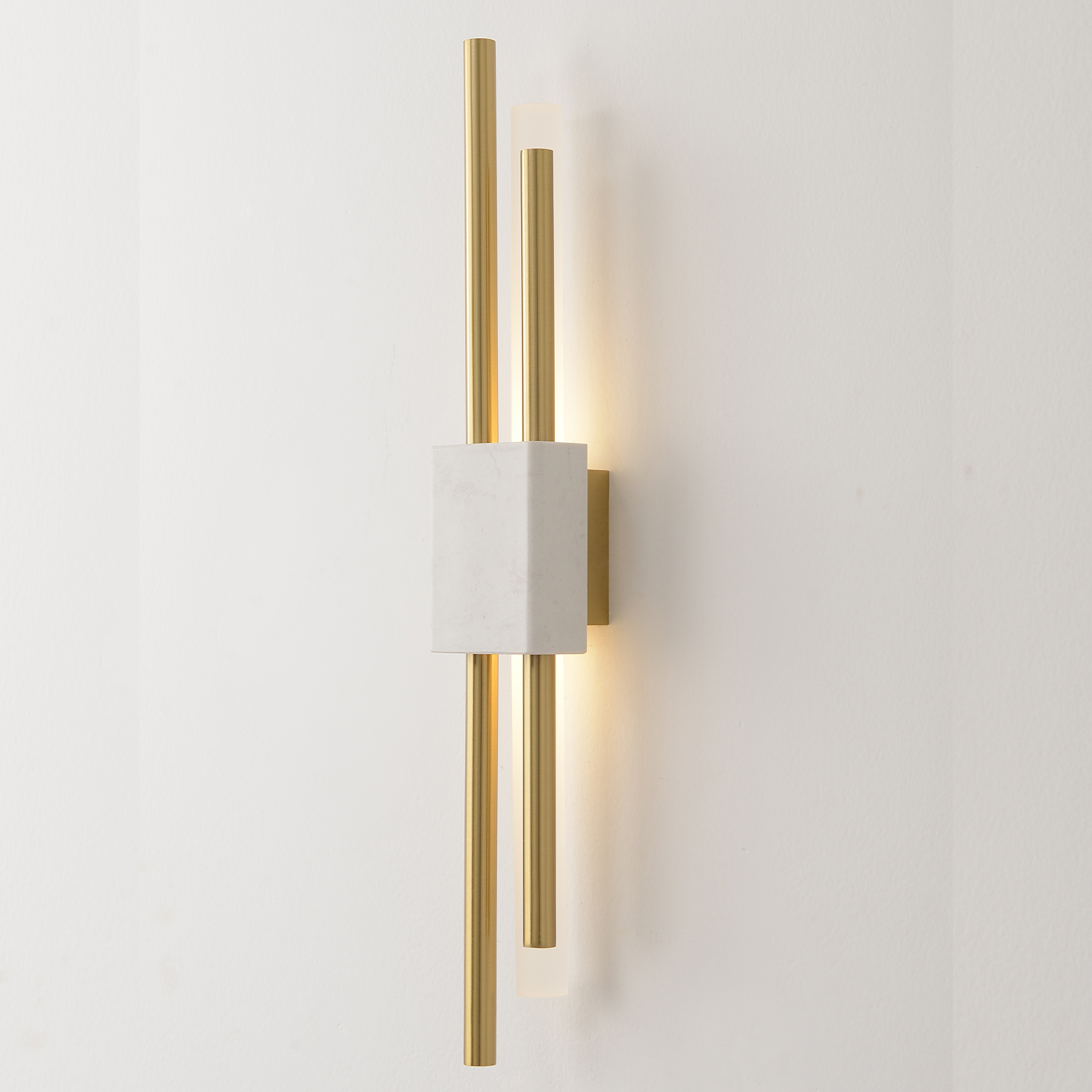 Бра Crystal Lux CARTA AP6W LED WHITE/BRASS