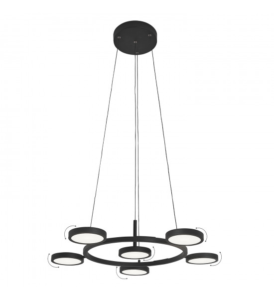 Светильник подвесной Crystal Lux CLT 027C6 D700 BL