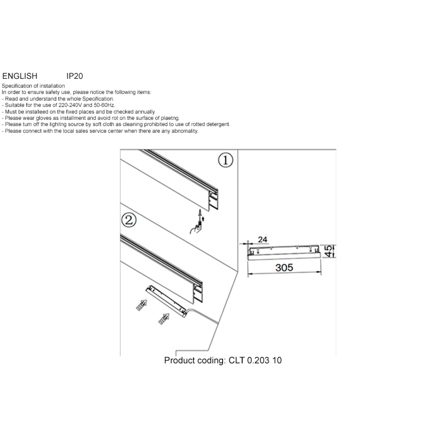 CLT 0.203 10 BL Crystal Lux