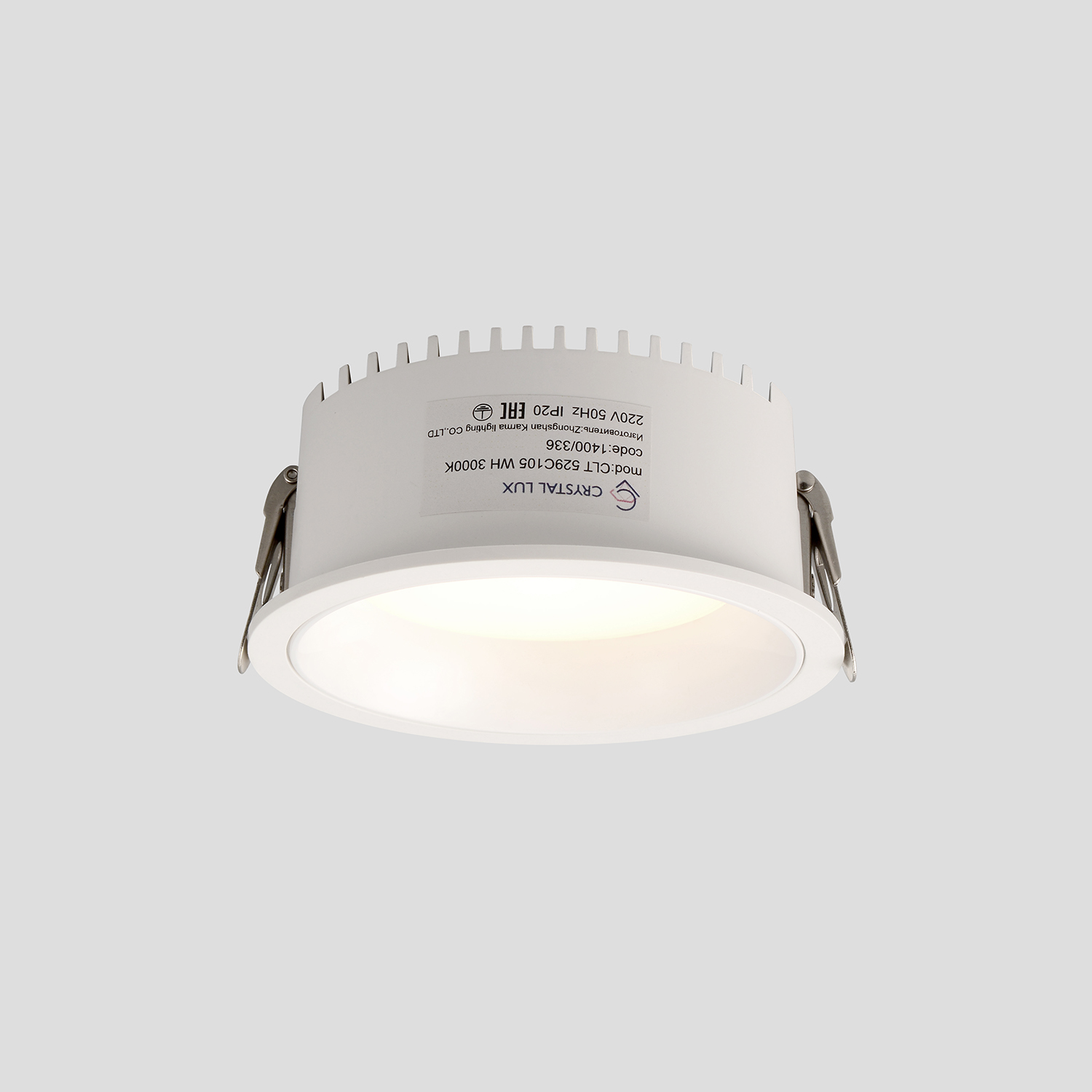 Светильник встраиваемый Crystal Lux CLT 529C105 WH 3000K