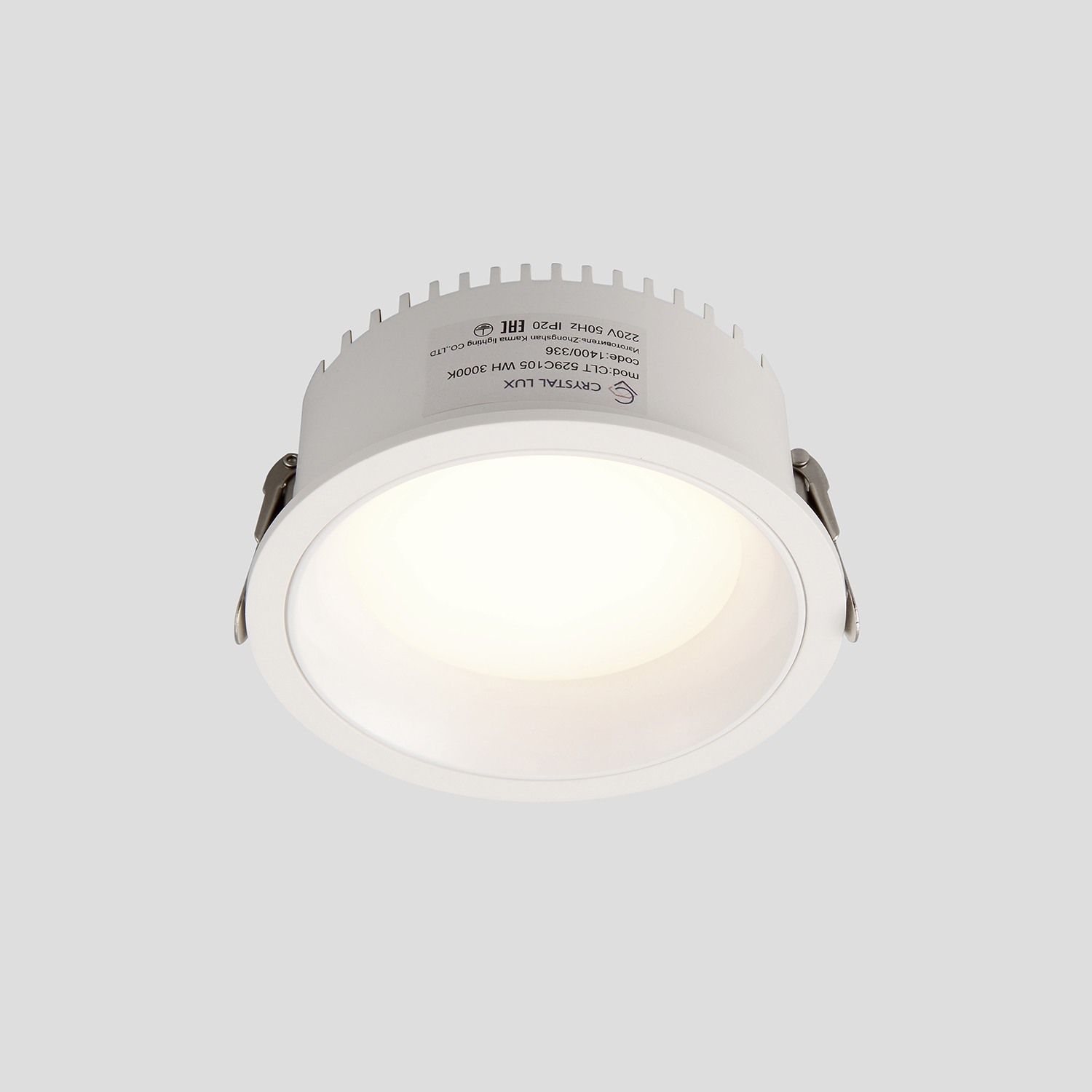 Светильник встраиваемый Crystal Lux CLT 529C105 WH 3000K