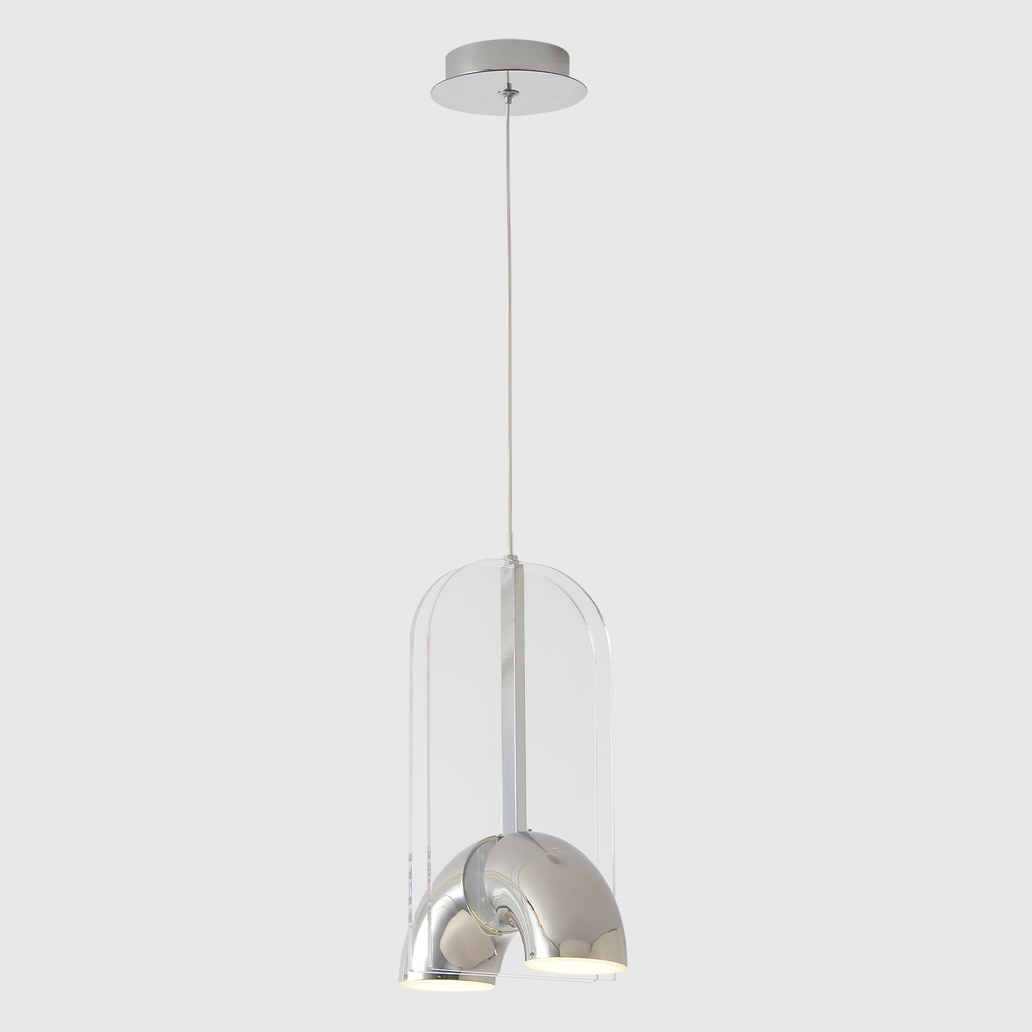 Светильник подвесной Crystal Lux ELEMENT SP12W LED CHROME