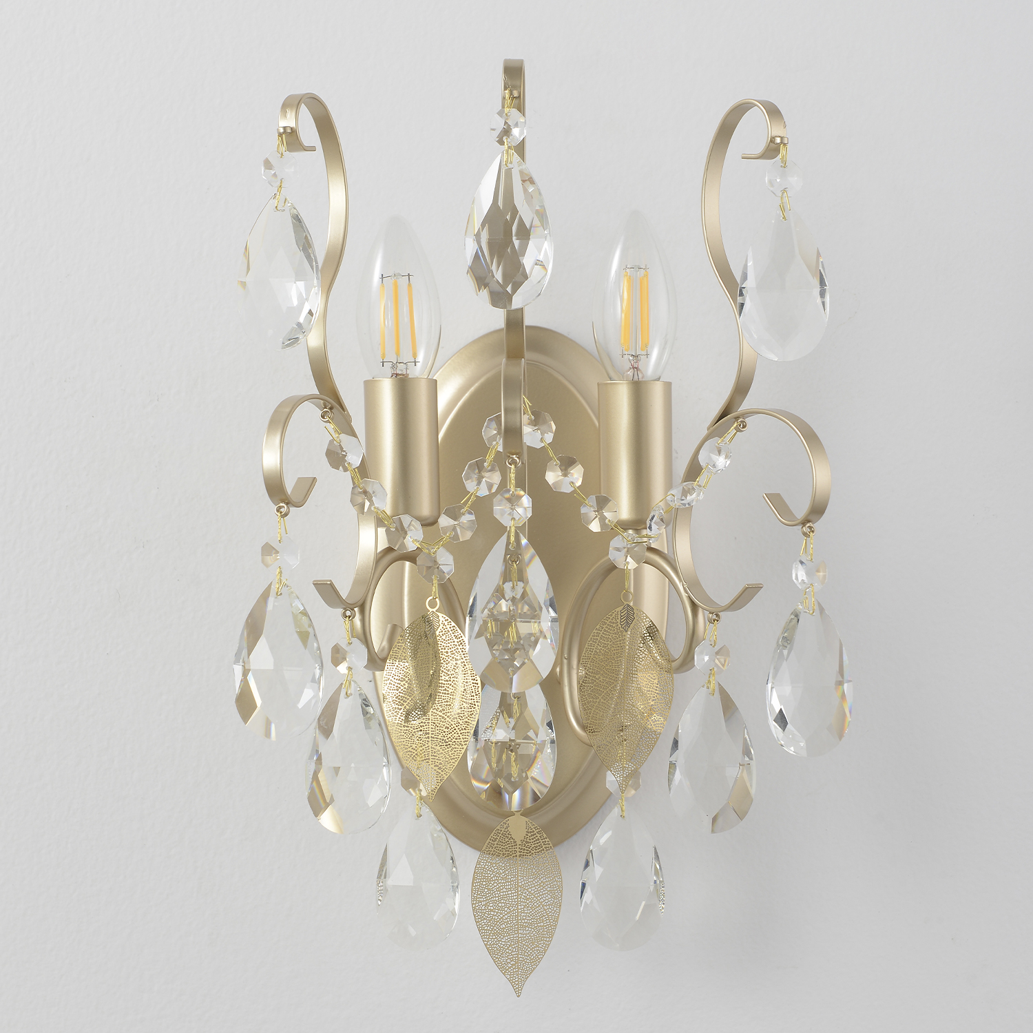 Бра Crystal Lux ESMIRALDA AP2 GOLD