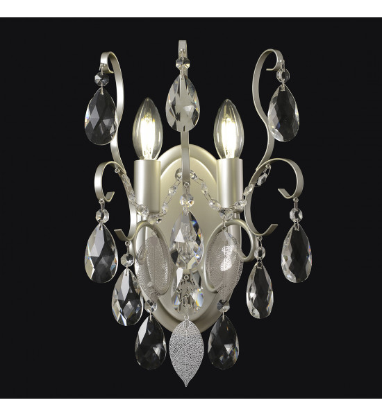 Бра Crystal Lux ESMIRALDA AP2 SILVER