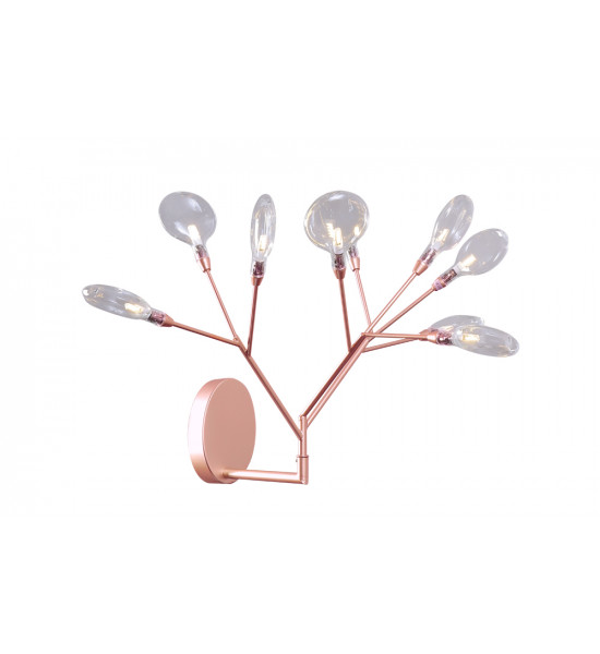 Бра Crystal Lux EVITA AP9 COPPER/TRANSPARENT