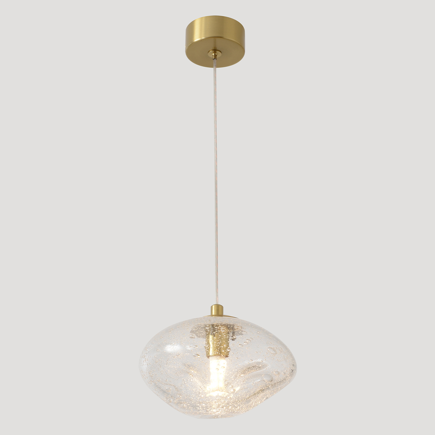 Светильник подвесной Crystal Lux FORMLESS SP1 TRANSPARENT
