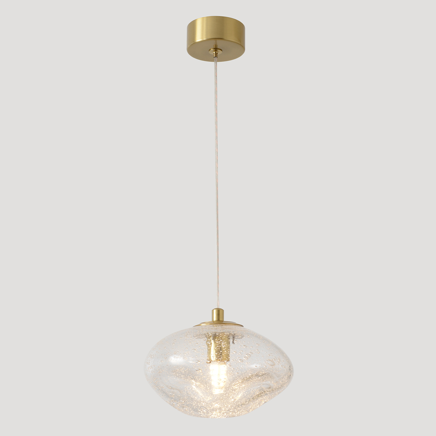 Светильник подвесной Crystal Lux FORMLESS SP1 TRANSPARENT