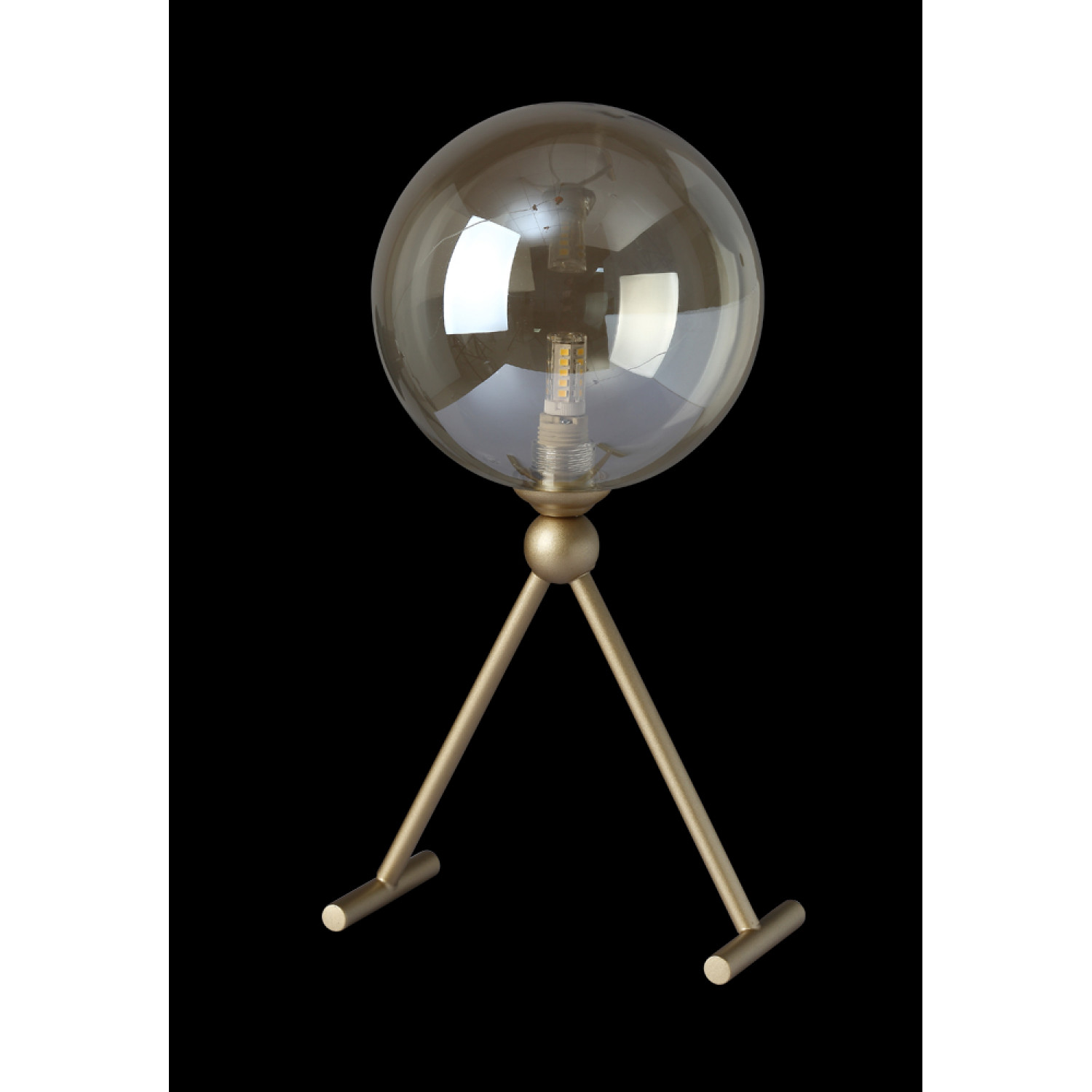 Настольная лампа Crystal Lux FRANCISCA LG1 GOLD/COGNAC