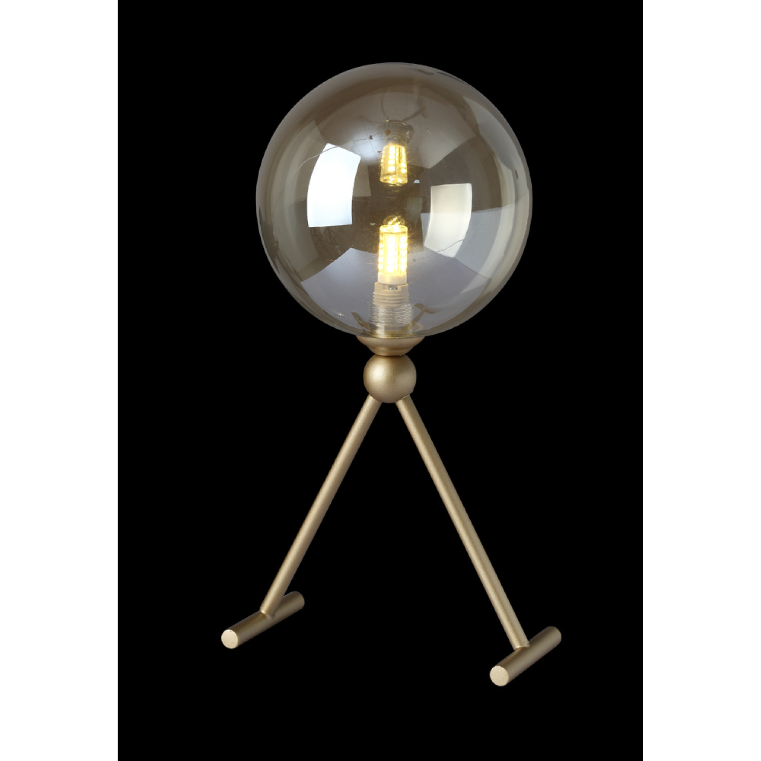 Настольная лампа Crystal Lux FRANCISCA LG1 GOLD/COGNAC