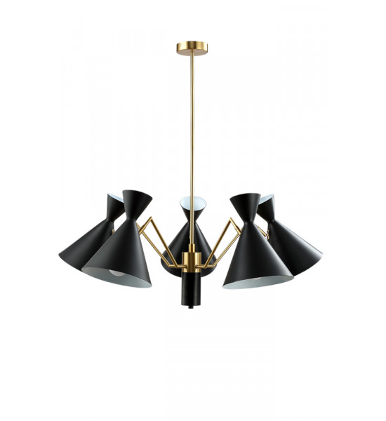 Люстра Crystal Lux JOVEN SP5 GOLD/BLACK Люстра Crystal Lux JOVEN SP5 GOLD/BLACK