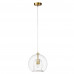 Светильник подвесной Crystal Lux LUISA SP1 BRASS/TRANSPARENT