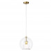 Светильник подвесной Crystal Lux LUISA SP1 BRASS/TRANSPARENT