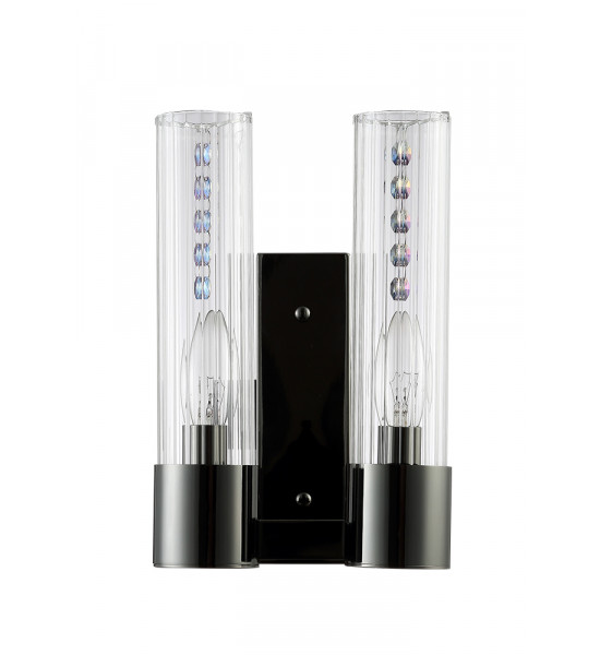 Бра Crystal Lux OTONO AP2 BLACK CHROMIUM/TRANSPARENTE Бра Crystal Lux OTONO AP2 BLACK CHROMIUM/TRANSPARENTE