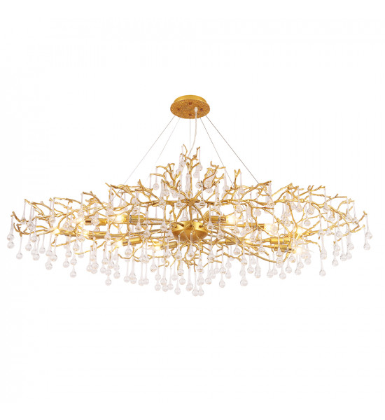 Люстра Crystal Lux REINA V2 SP12 L1500 GOLD PEARL Люстра Crystal Lux REINA V2 SP12 L1500 GOLD PEARL