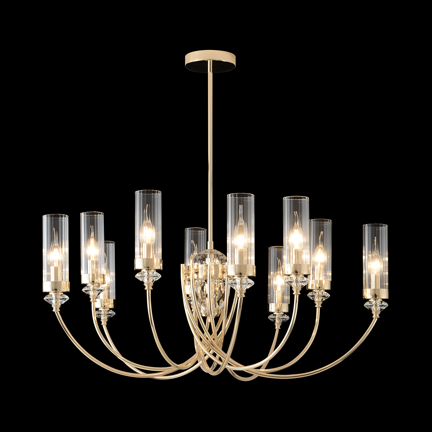 Люстра Crystal Lux SECRET SP10 GOLD