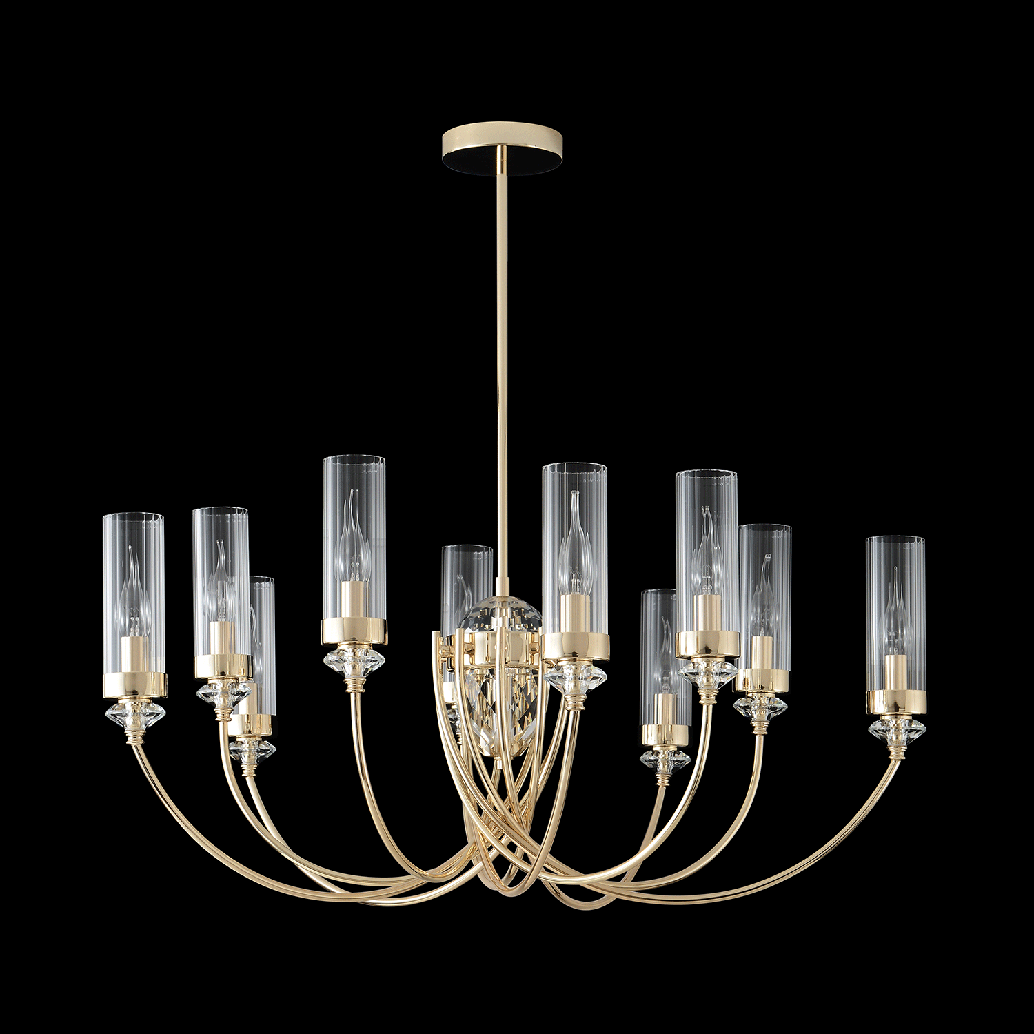 Люстра Crystal Lux SECRET SP10 GOLD