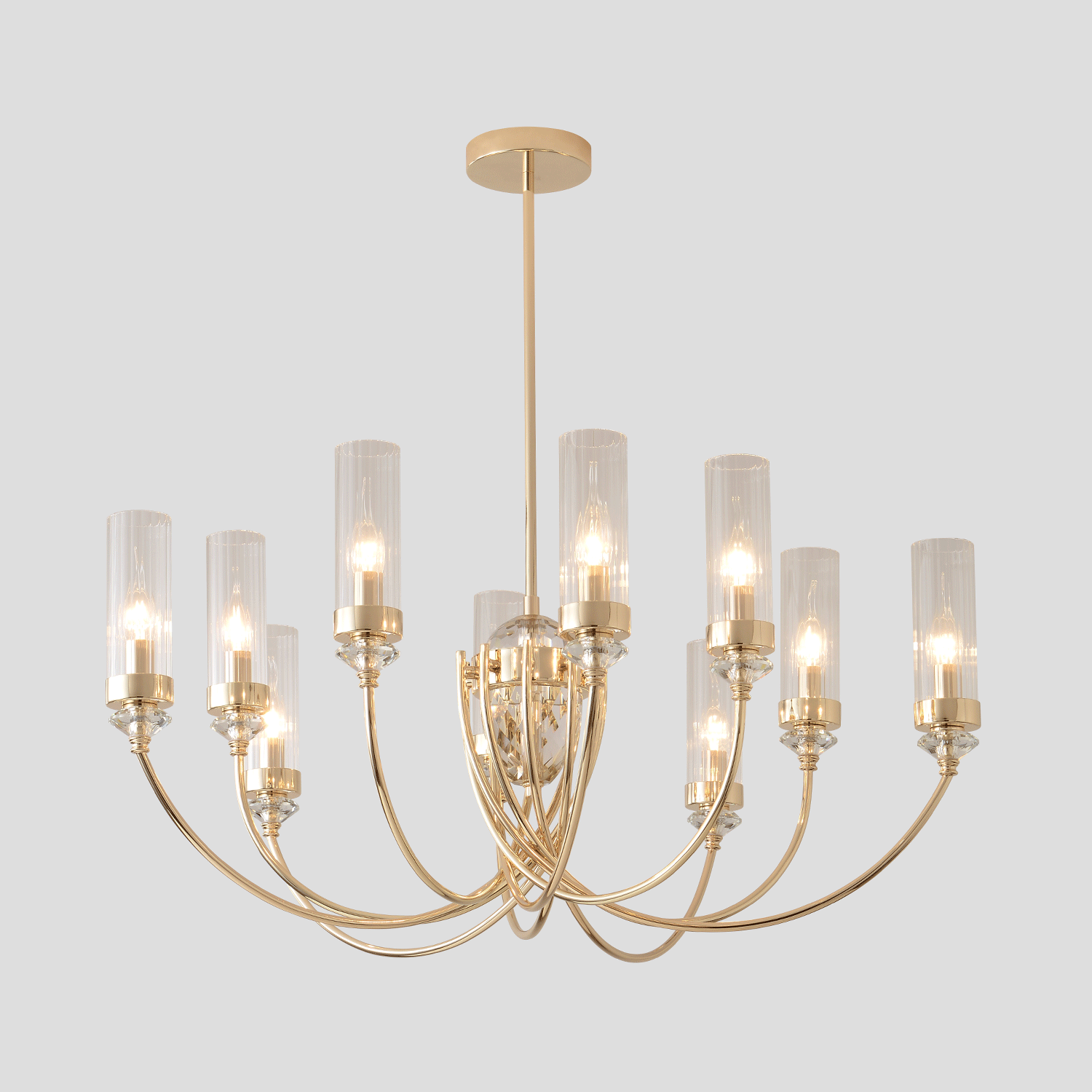 Люстра Crystal Lux SECRET SP10 GOLD
