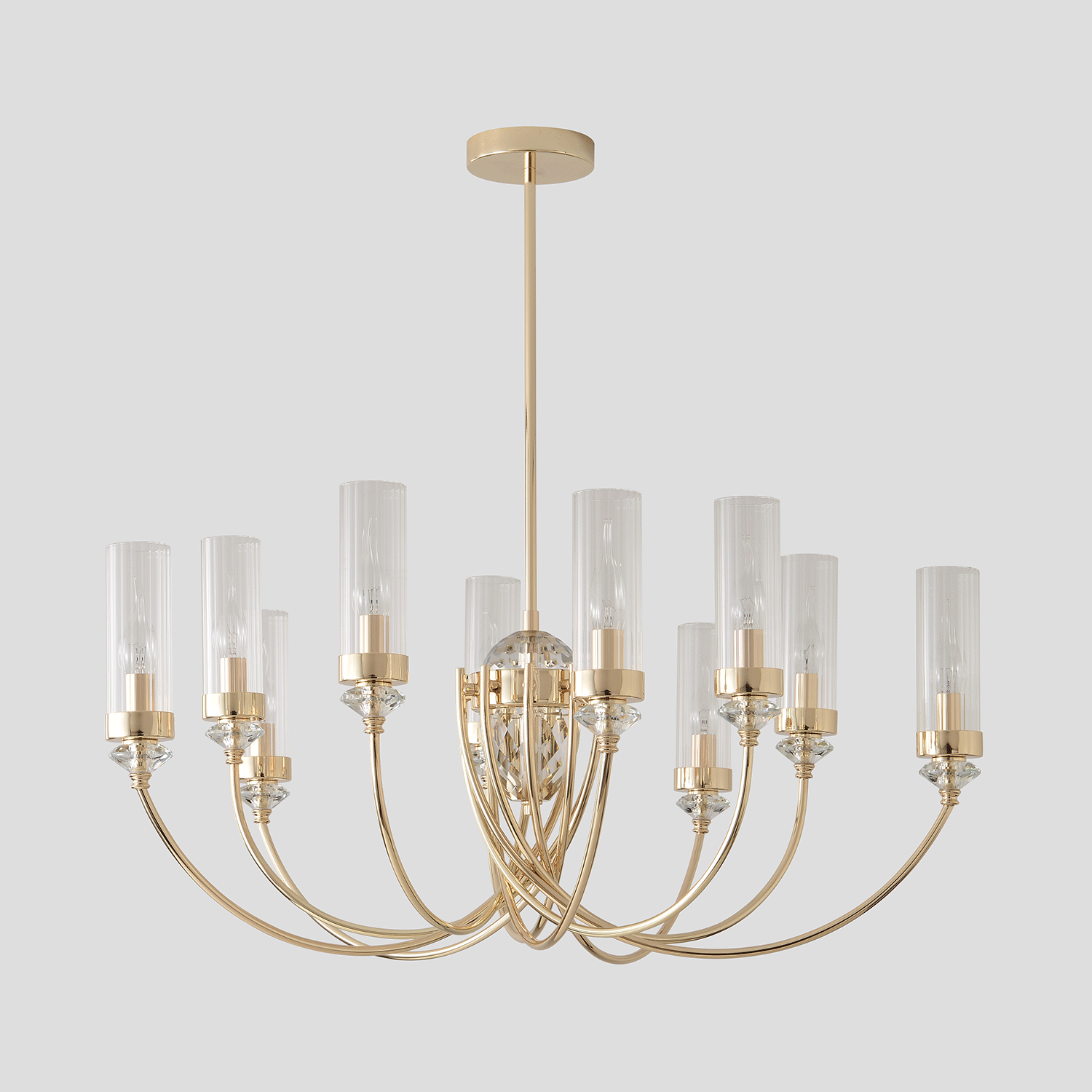 Люстра Crystal Lux SECRET SP10 GOLD