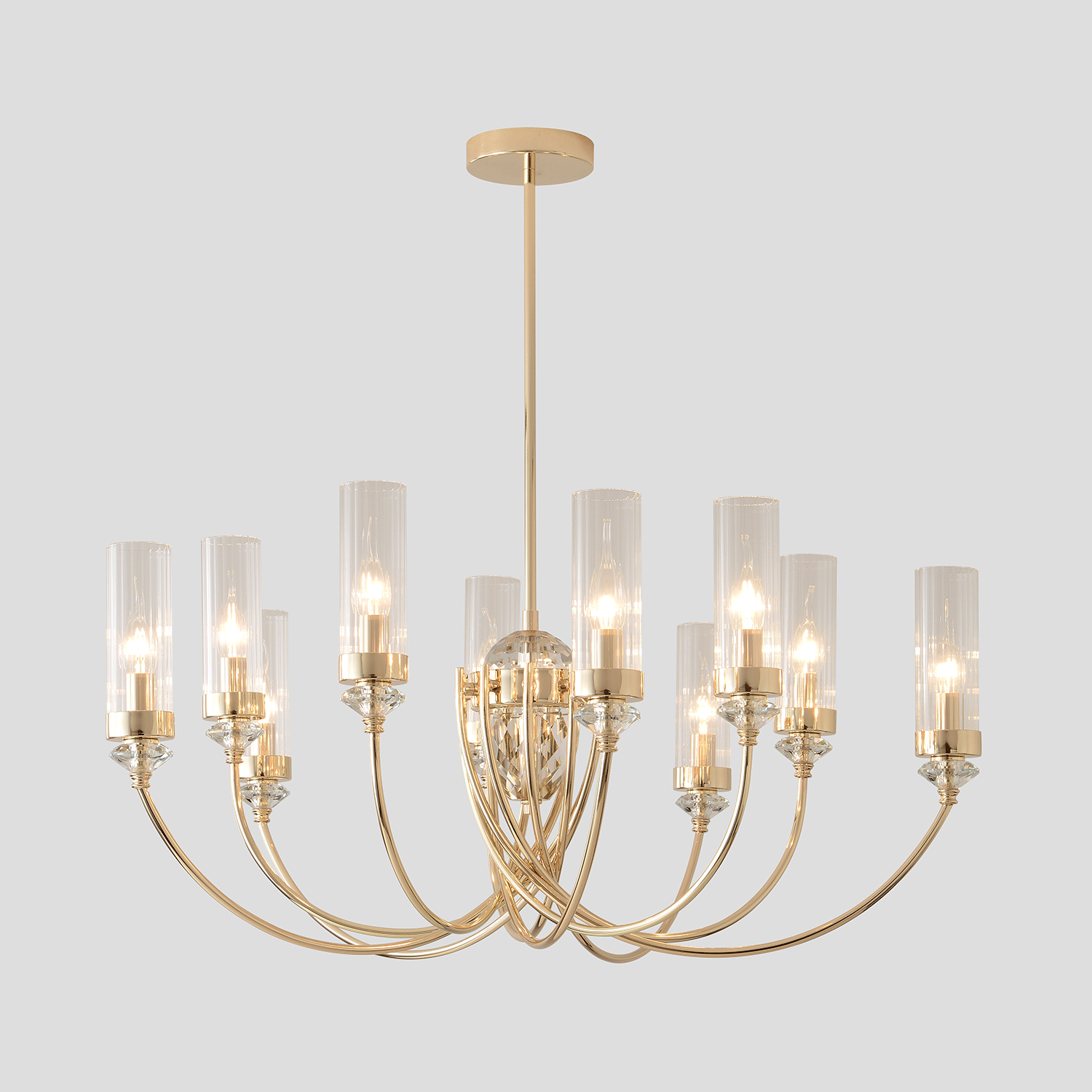 Люстра Crystal Lux SECRET SP10 GOLD