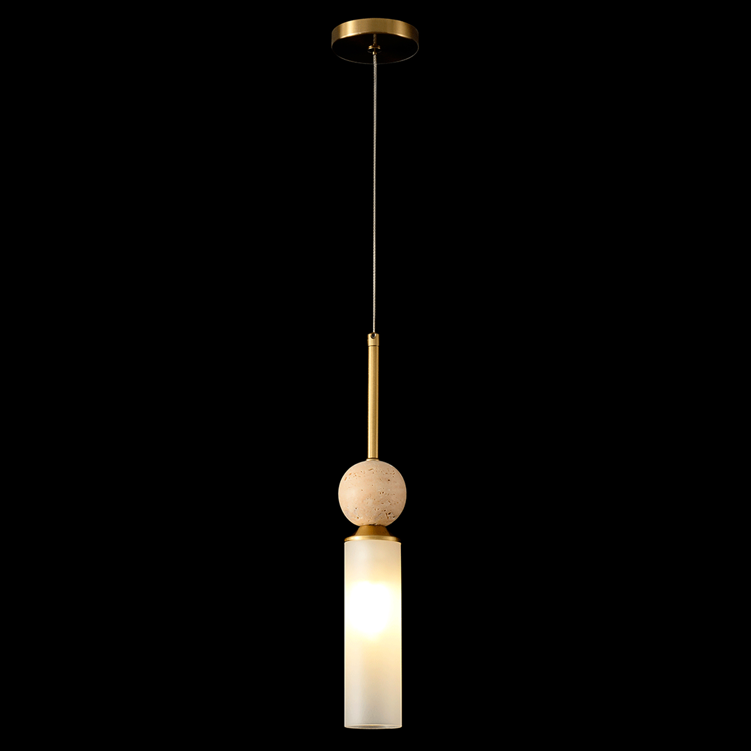 Светильник подвесной Crystal Lux SIMPLY SP1 BRASS