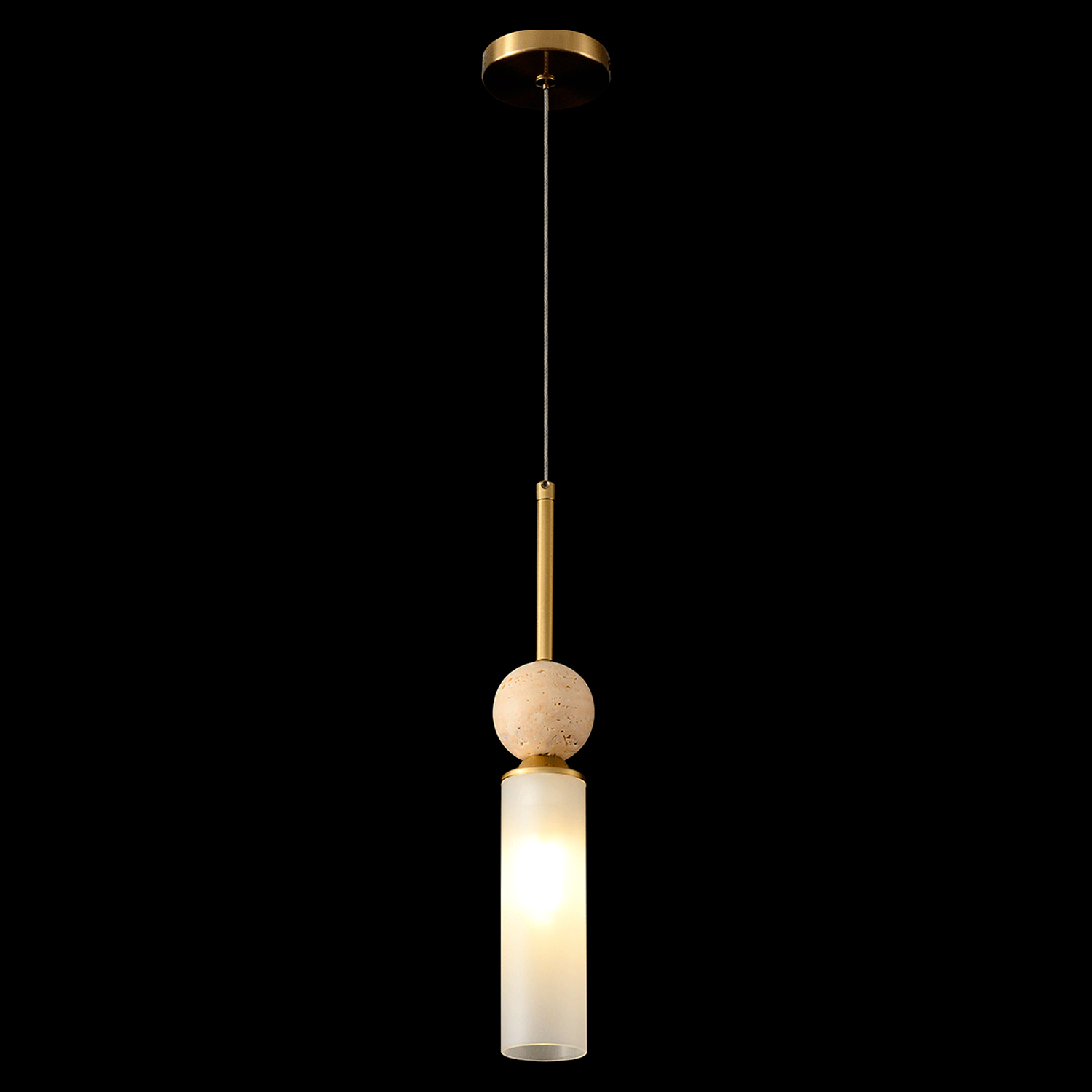 Светильник подвесной Crystal Lux SIMPLY SP1 BRASS