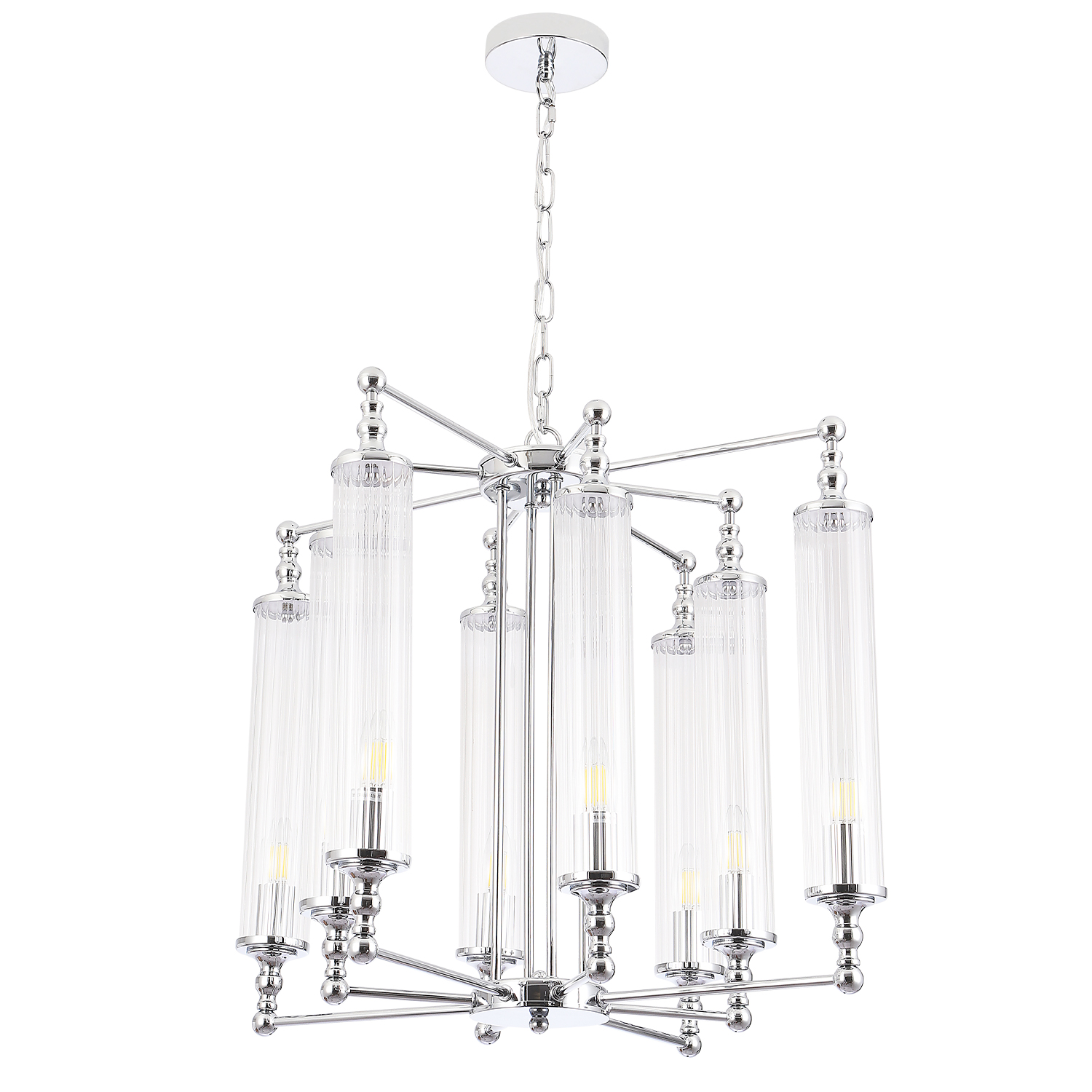 Люстра Crystal Lux TOMAS SP8 D650 CHROME