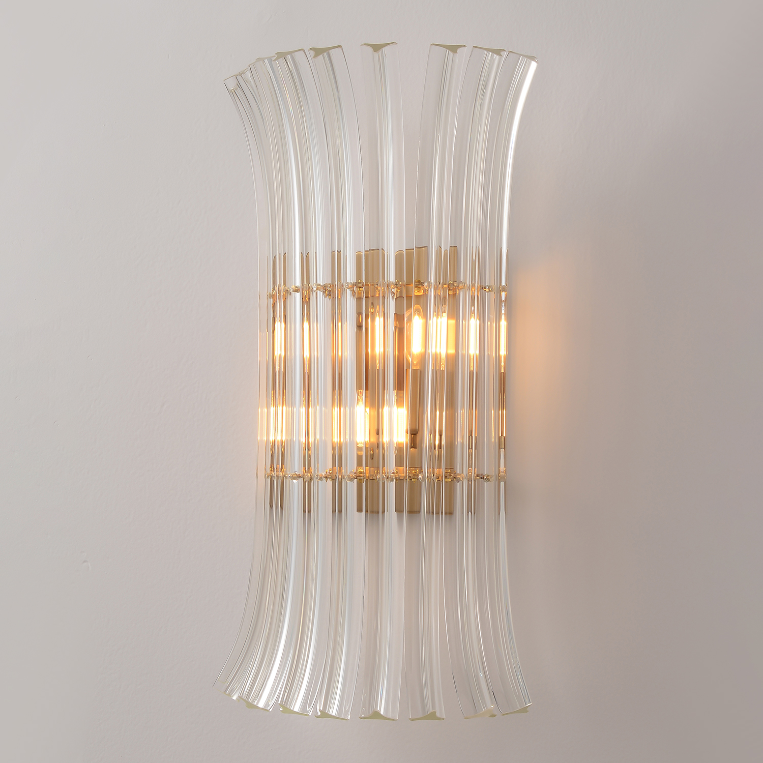Бра Crystal Lux CASCADA AP2 BRASS