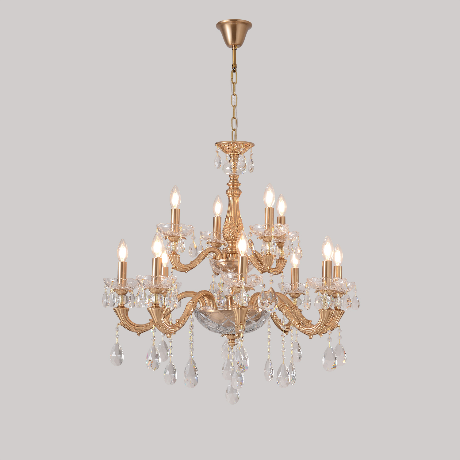 Люстра Crystal Lux ELIZABETH SP8+4 BRASS