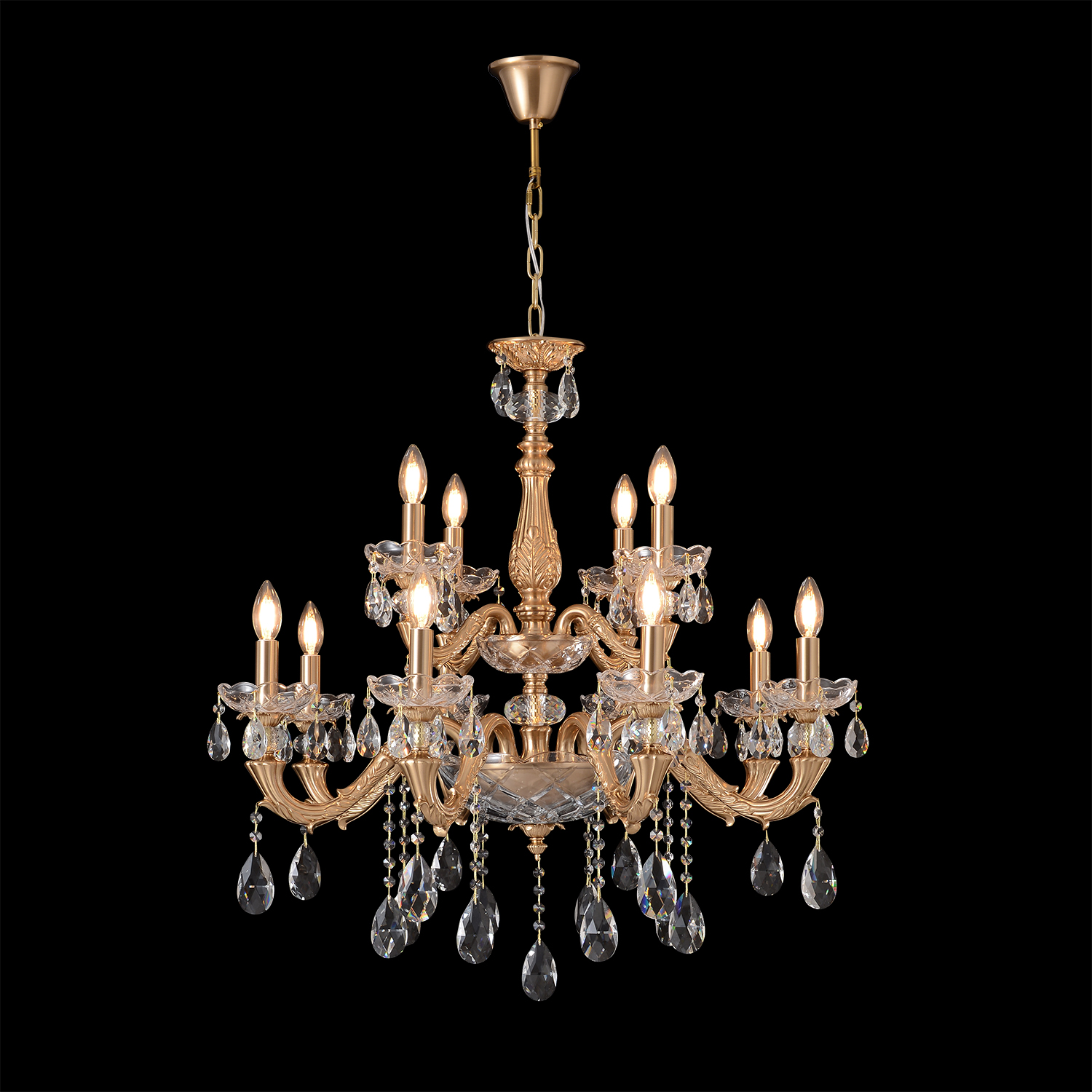 Люстра Crystal Lux ELIZABETH SP8+4 BRASS