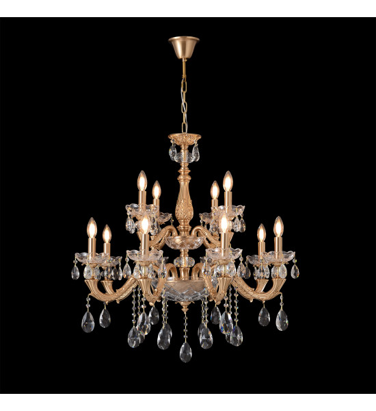 Люстра Crystal Lux ELIZABETH SP8+4 BRASS Люстра Crystal Lux ELIZABETH SP8+4 BRASS