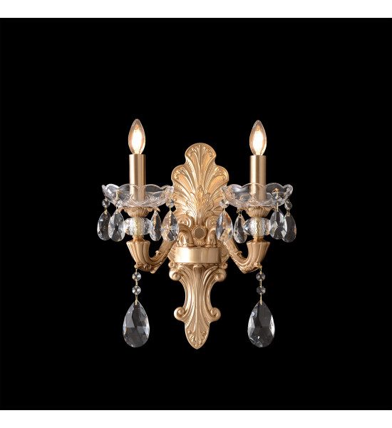 Бра Crystal Lux ELIZABETH AP2 BRASS