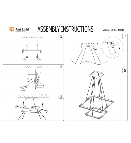 Подвесной светильник Kink Light 08227,01(4000K) Альтис