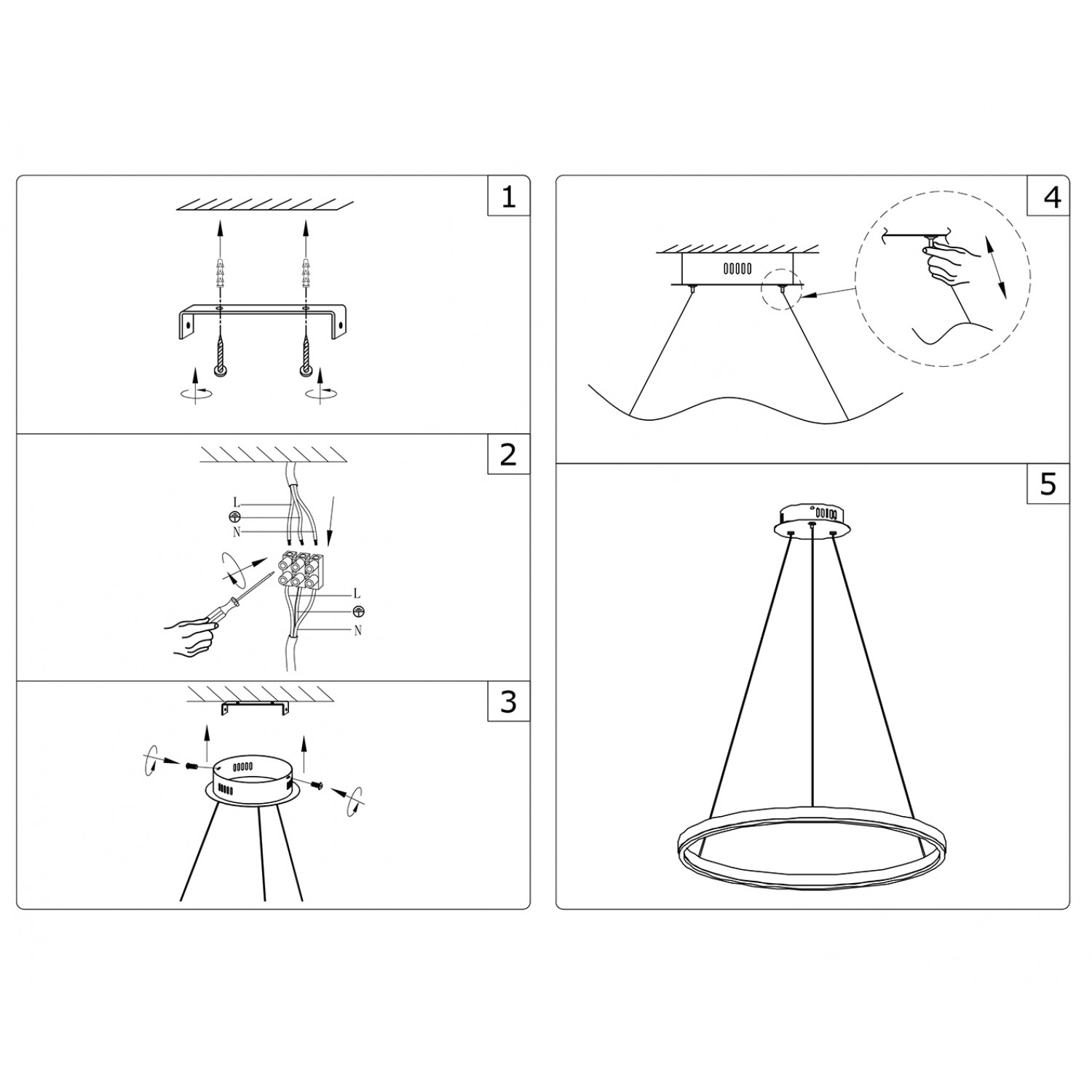 Подвесной светильник Kink Light 08228,01A(4000K) Тор