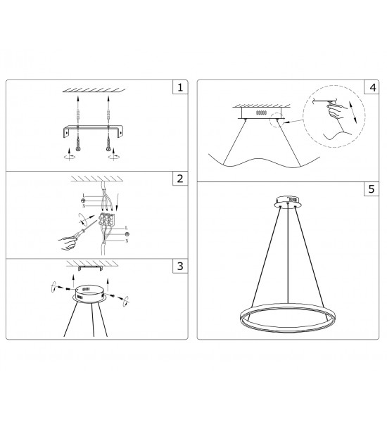 Подвесной светильник Kink Light 08228,01A(4000K) Тор