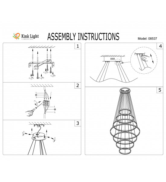 Подвесной светильник Kink Light 08537,19(4000K) Тор