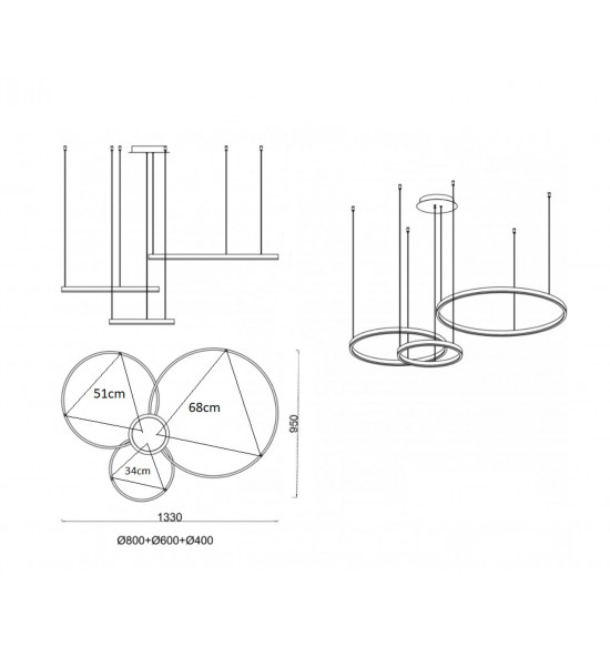 Подвесной светильник Kink Light 08223,19PA(3000K) Тор