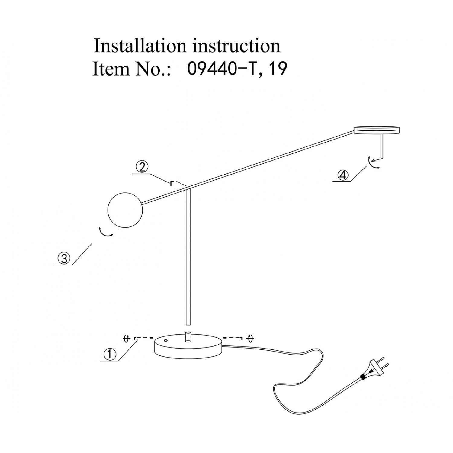 Настольная лампа Kink Light 09440-T,19(4000K) Некси