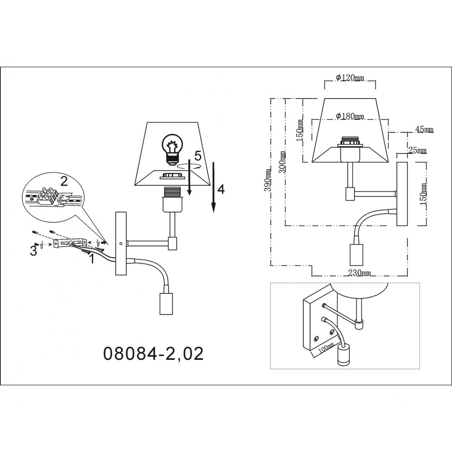 Бра Kink Light 08084-2,02 Верто