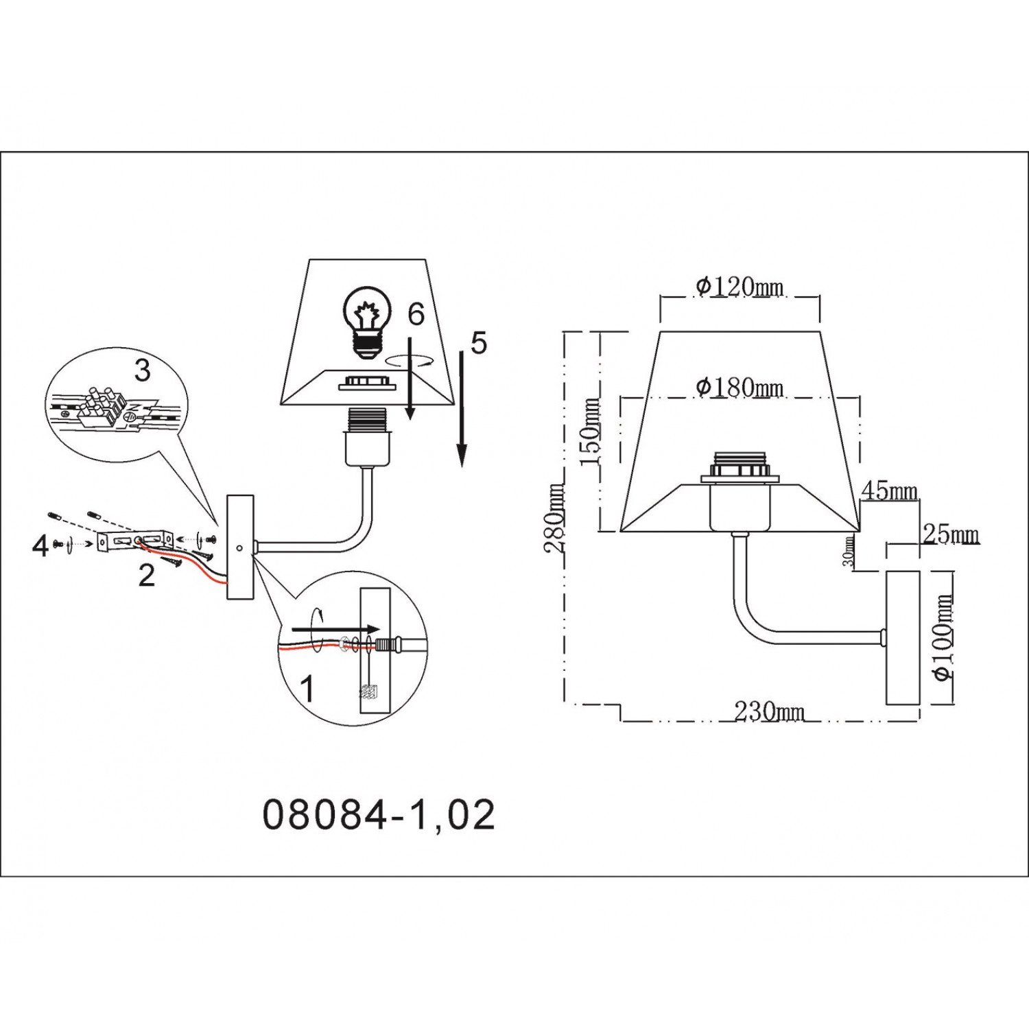 Бра Kink Light 08084-1,02 Верто