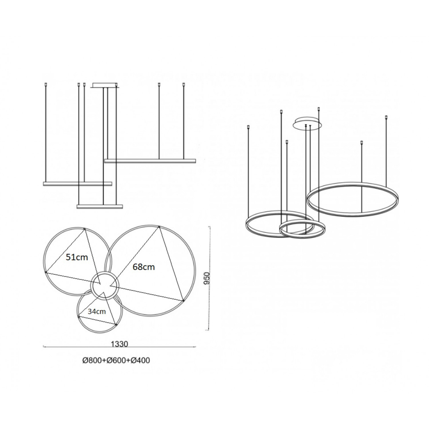 Подвесной светильник Kink Light 08223,33P(3000K) Тор