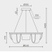 Подвесной светильник LED4U L7706-630 GD