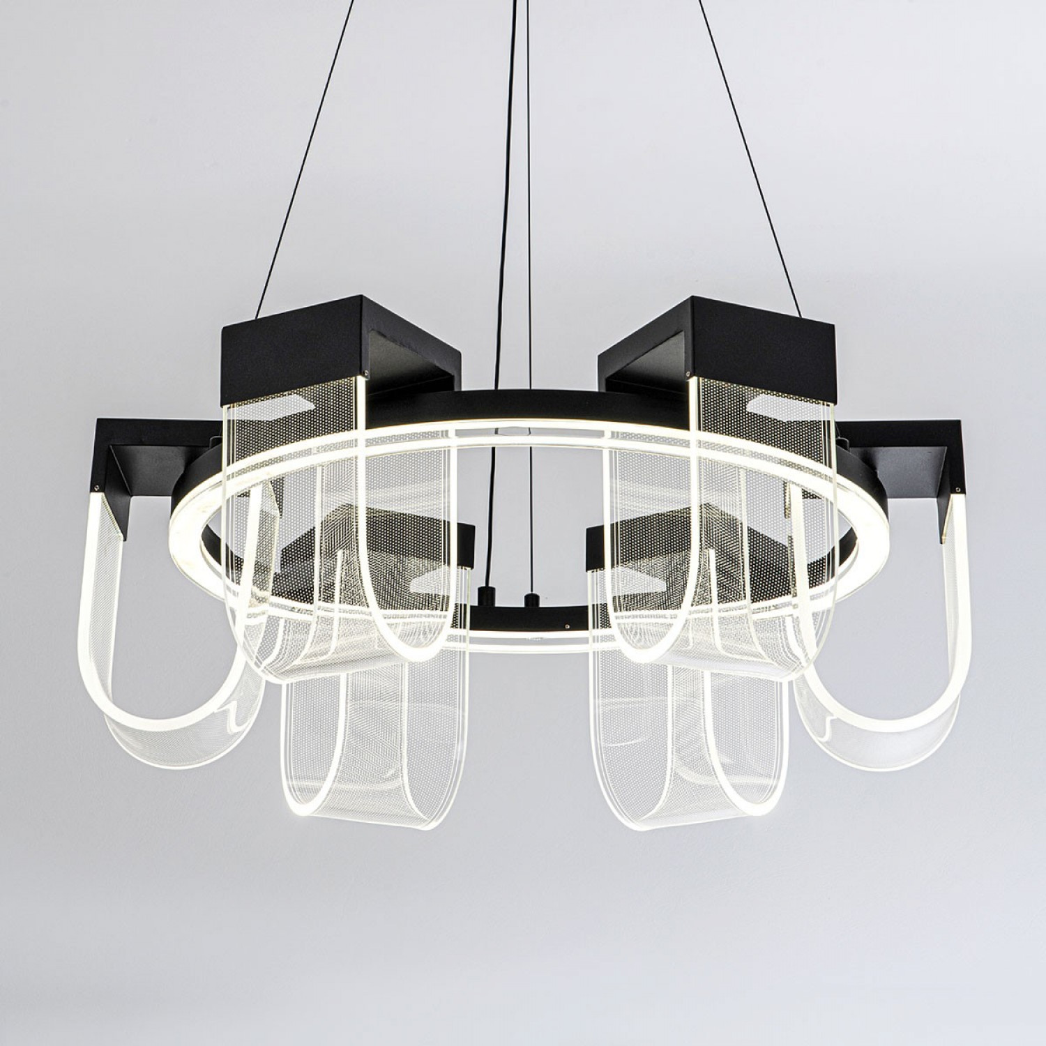 Подвесной светильник LED4U L7707-600 BK