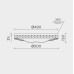 Потолочный светильник LED4U L1146-500 CR